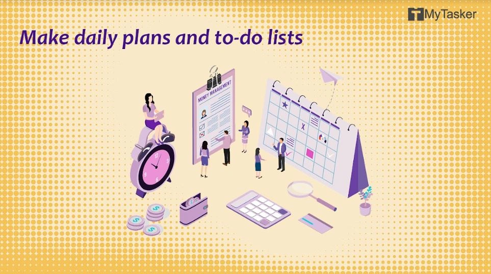 making daily plans and to do lists